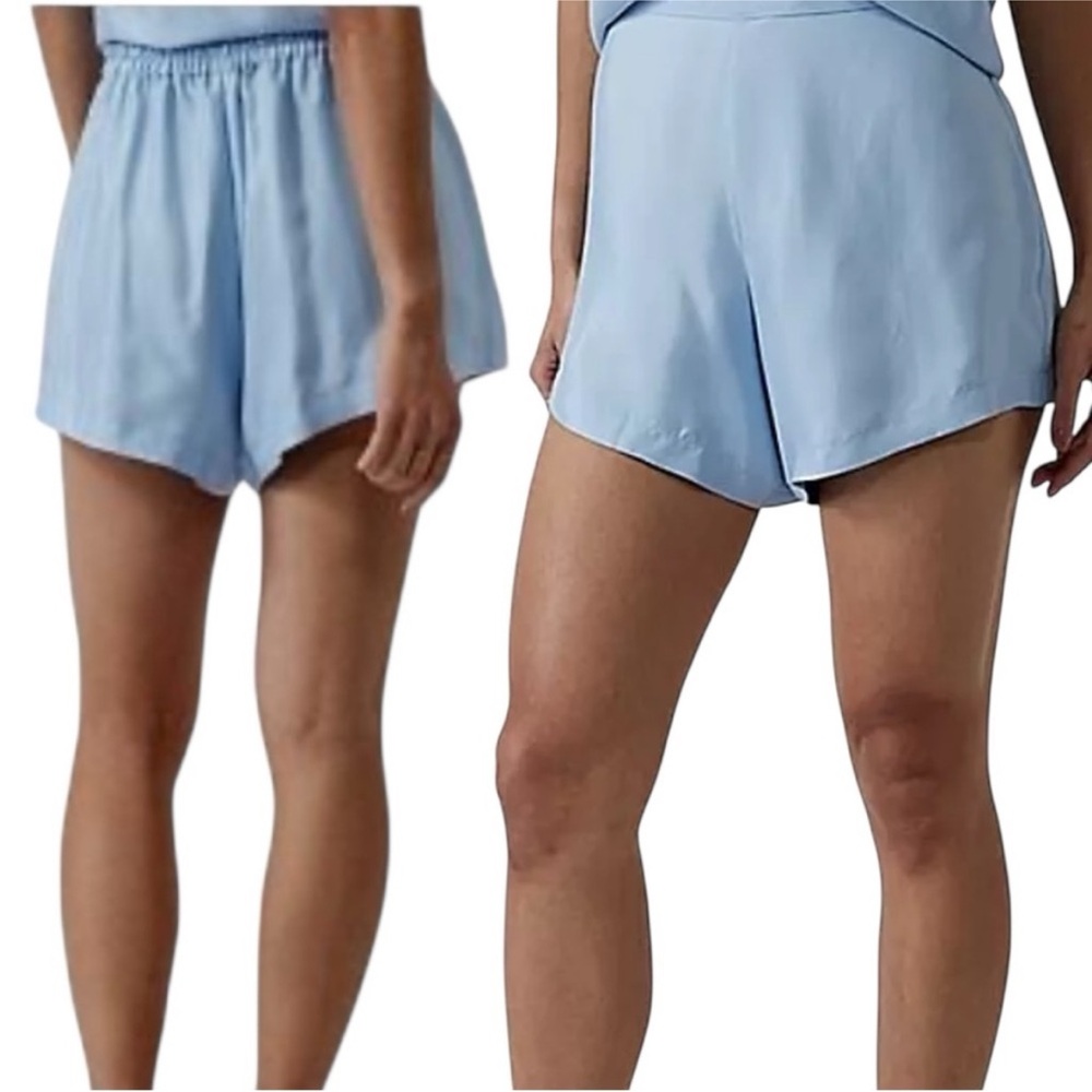 Athleta Womens Calm Cool Short in Baby Blue‎ Lightweight Relaxed Fit Size 3X